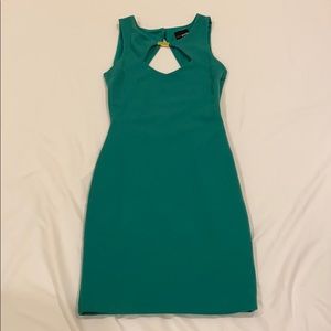 ASOS petite green bodycon dress